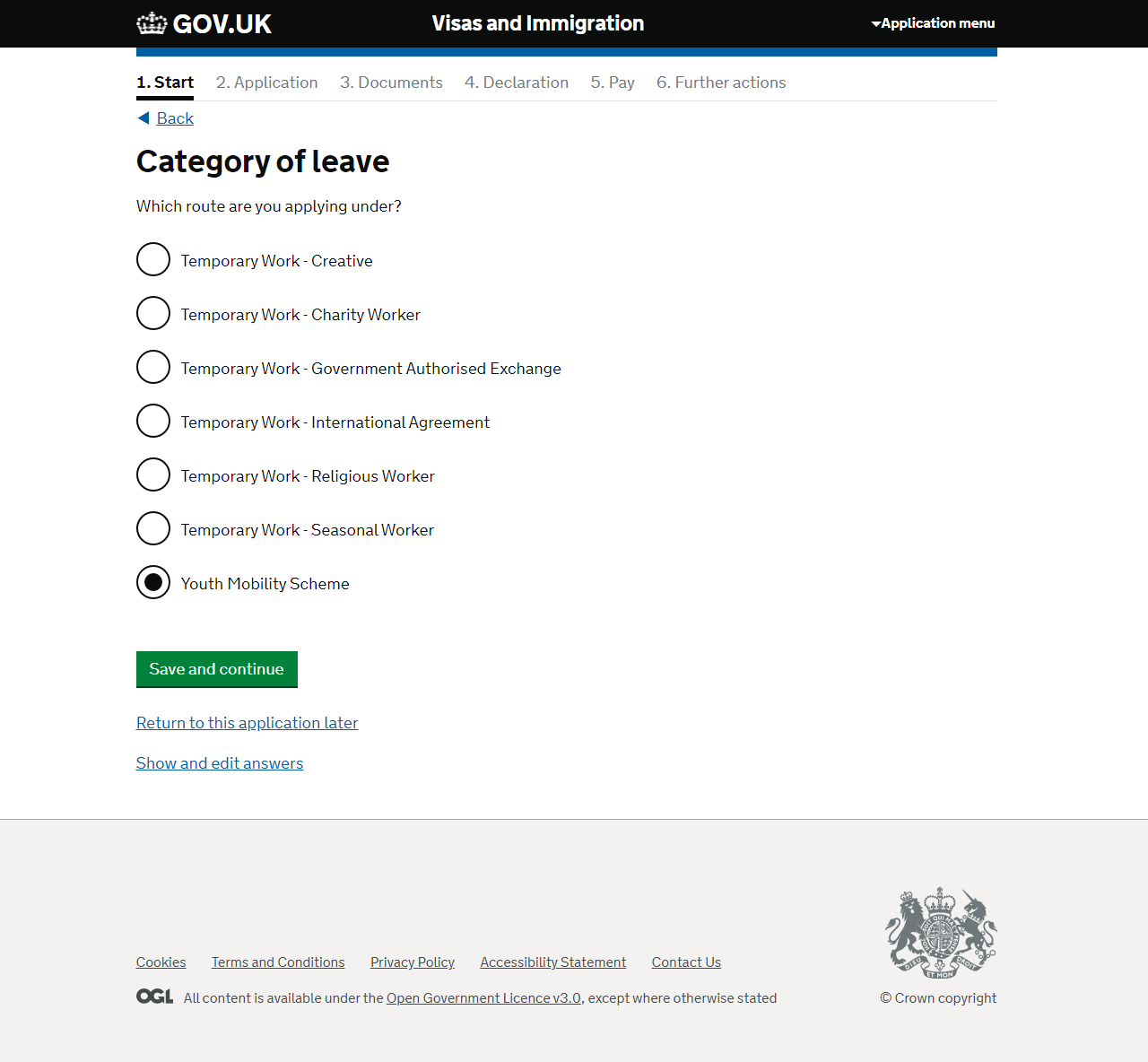 Apply for a Short-term work visa [Youth Mobility Scheme]