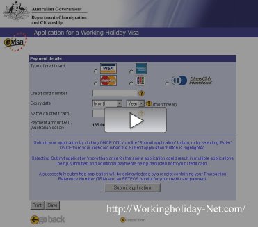 Working Holiday eVisa　日本語解説